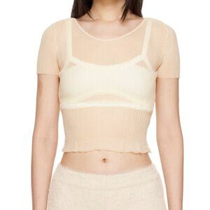 Jacquemus Beige Le Papier "La Maile Sognu" T-shirt